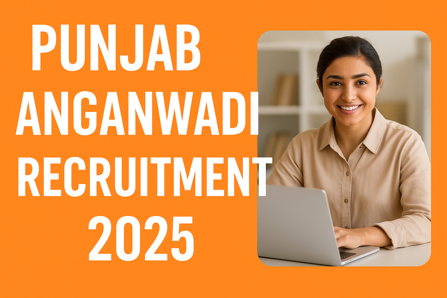 Punjab Anganwadi Recruitment 2025 notification banner – Anganwadi worker and helper job vacancy graphic
