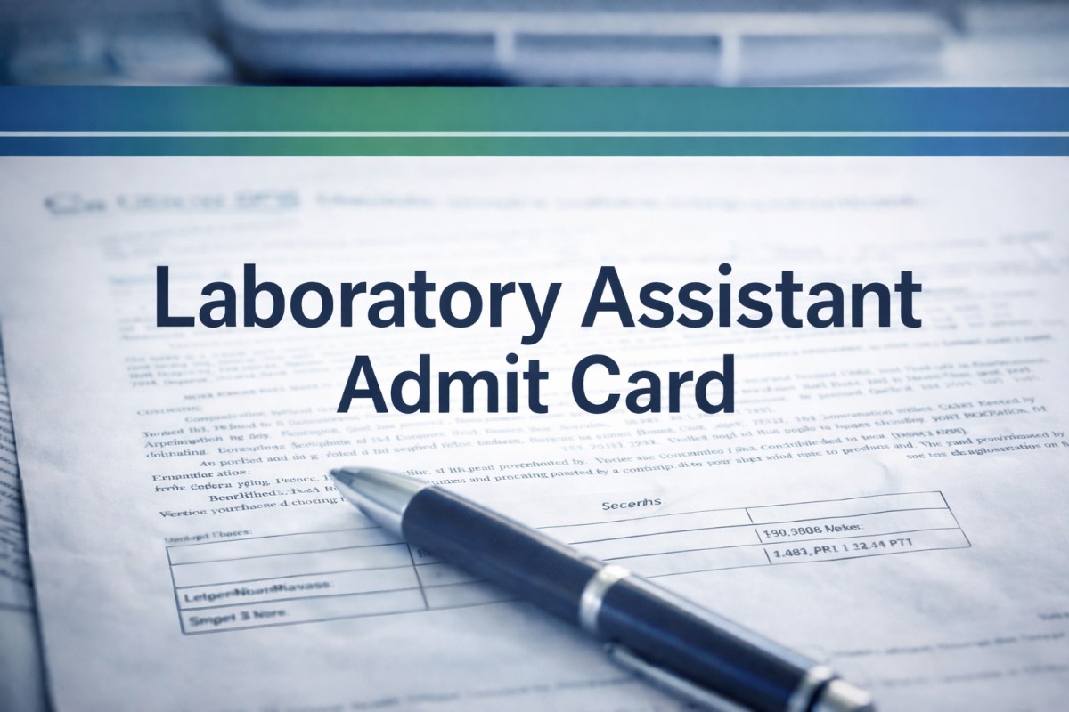 CG Vyapam Laboratory Assistant Admit Card 2026 download link for PLII25 exam hall ticket