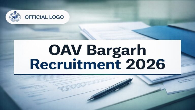 OAV Bargarh Recruitment 2026 Notification for PGT and TGT Teachers