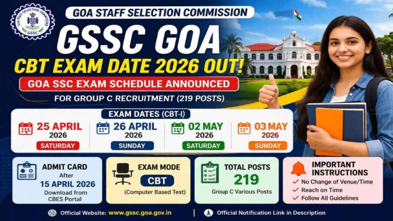 Goa SSC Exam Date 2026 Out Official Schedule Admit Card Details