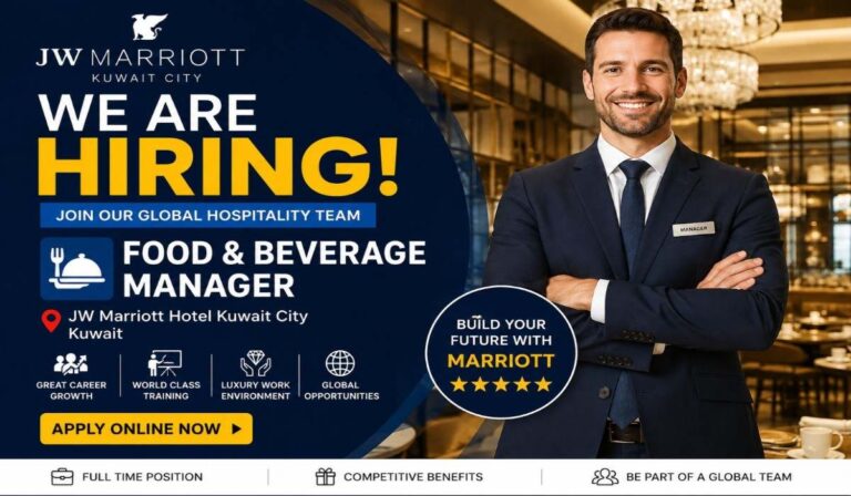 Kuwait Jobs 2026 Marriott Hotel Vacancy Apply Online