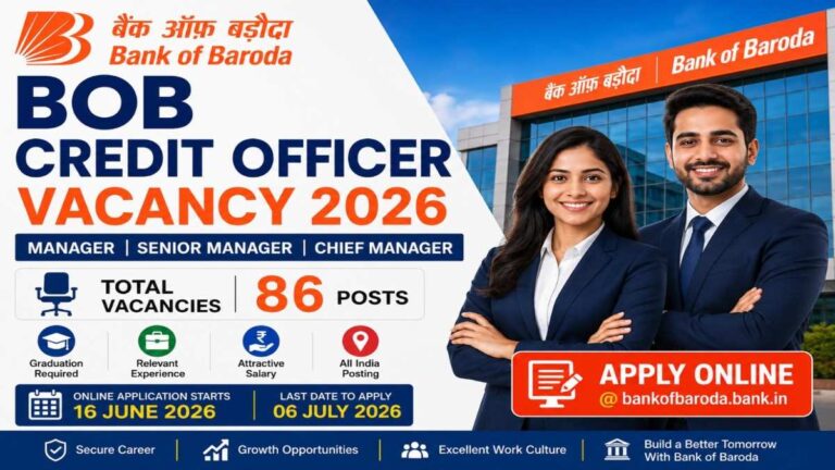 BOB Credit Officer Vacancy 2026 Notification for 86 Posts Manager Senior Manager Chief Manager Apply Online