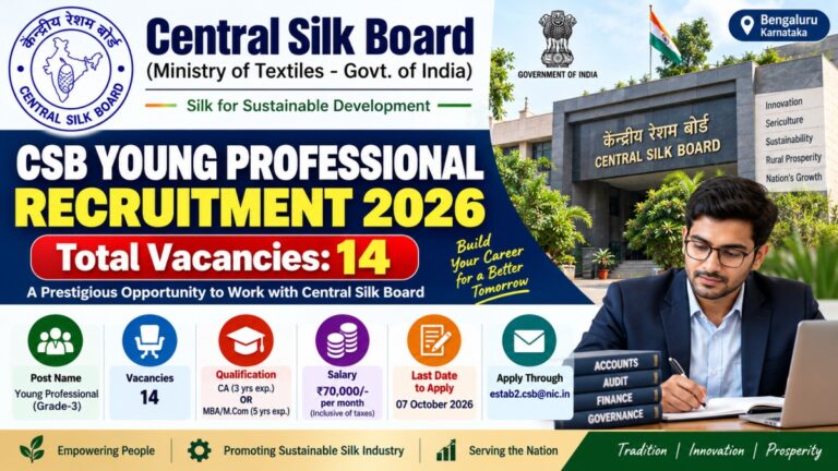 CSB Young Professional Recruitment 2026 – 14 Vacancies