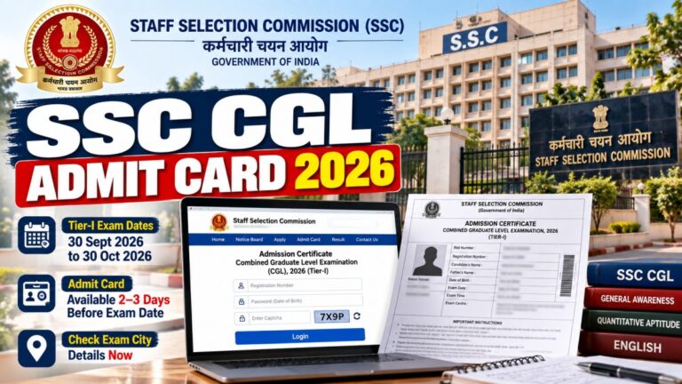 SSC CGL Admit Card 2026