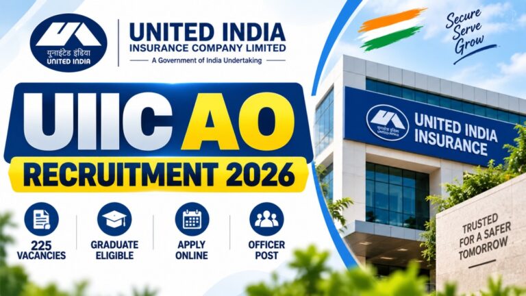 UIIC AO Recruitment 2026 – 225 Vacancies
